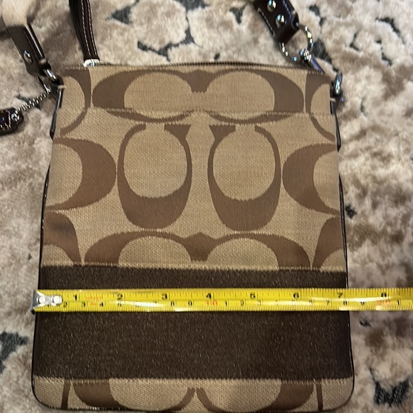Brown Signature Coach Crossbody - Picture 9 of 10